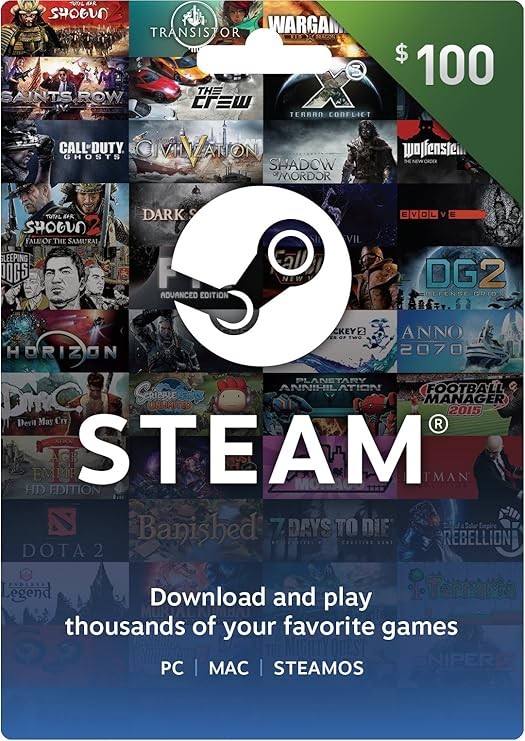 Steam Gift Card - $100