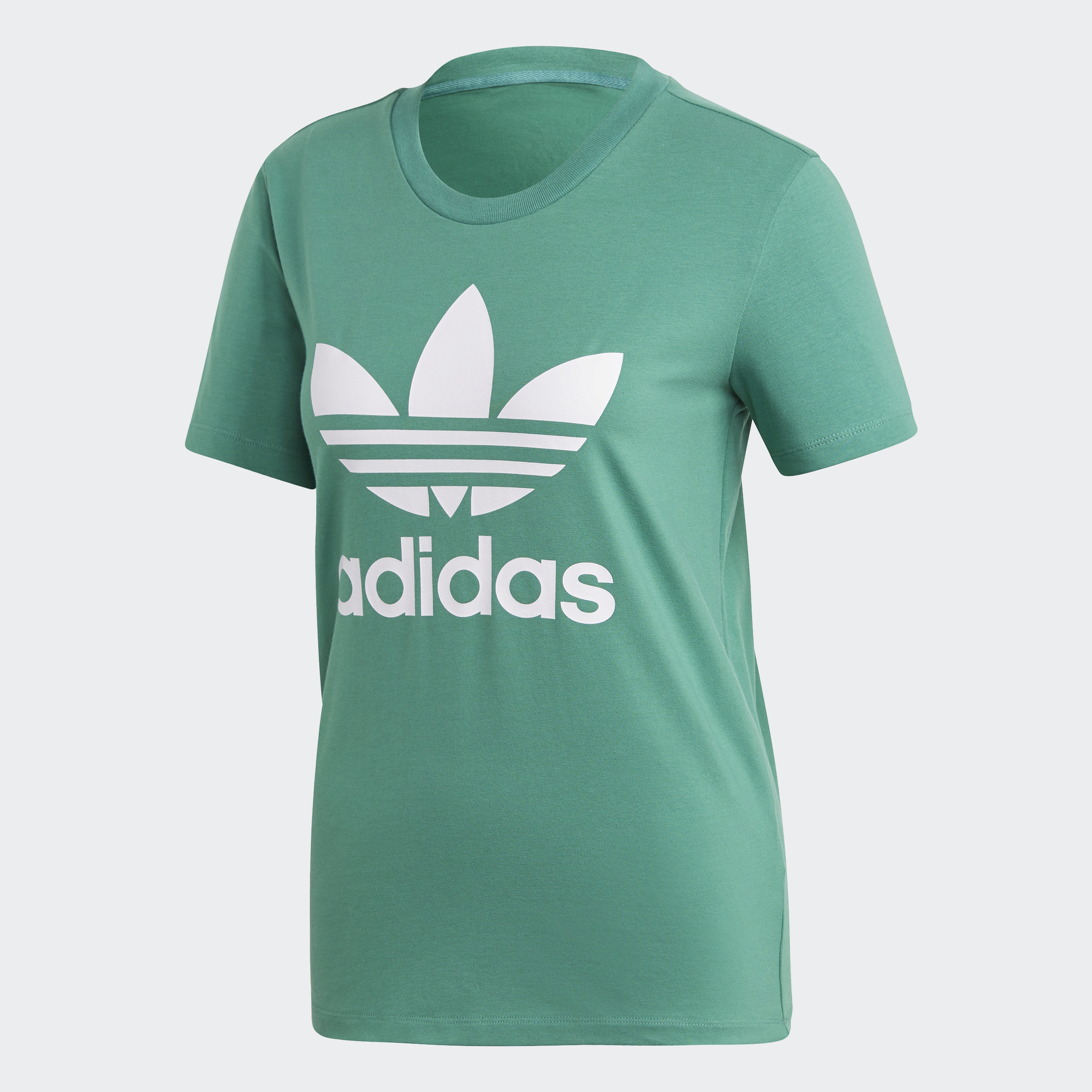 adidas Lifestyle Trefoil Tee Women Green FM3300|,|