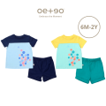 OETEO Urban Kids Baby Toddler Boy Yoke Tee Shirt &amp; Shorts Set|,|