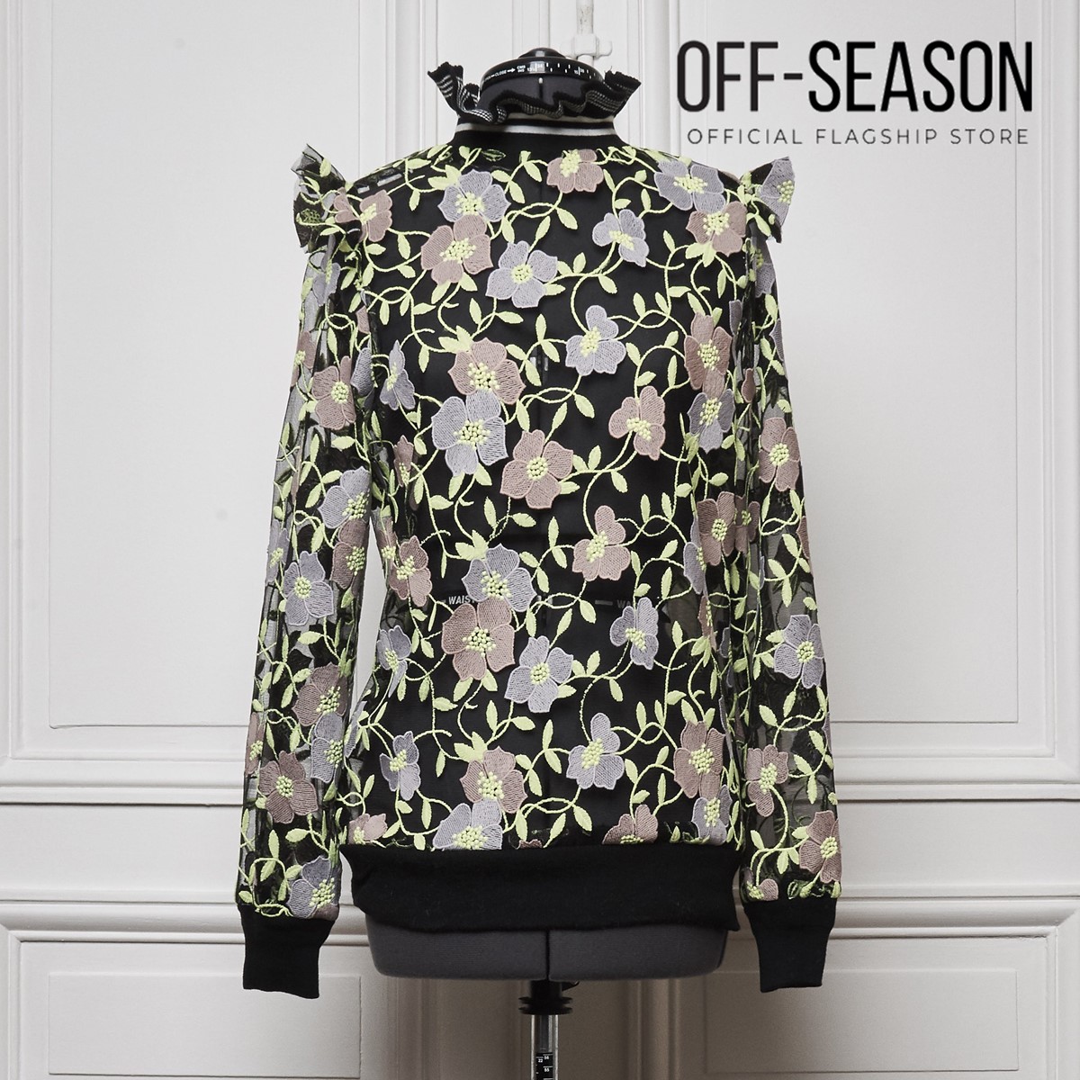 Off-Season Clearance Jonathan Liang Astrantia Ruffle Sweater|,|