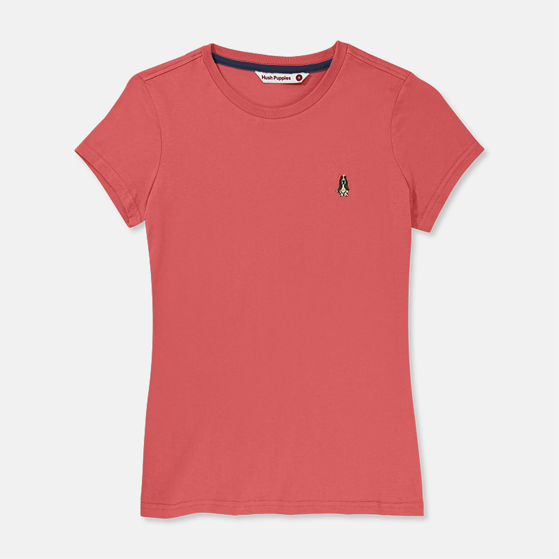HUSH PUPPIES LADIES&#x27; ROUND NECK TEE | COTTON | HLT856762|,|