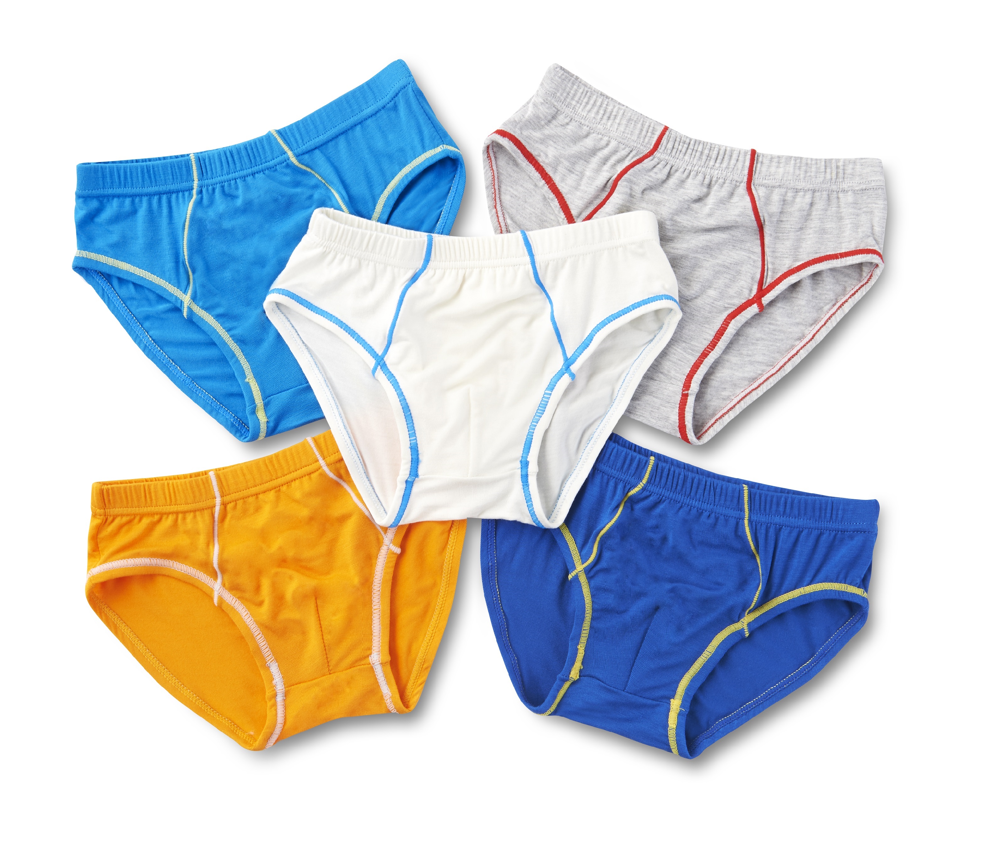 Simply Life - Bamboo - Boys Bamboo Briefs with Contrast Stitching (5-Pack Set)|,|