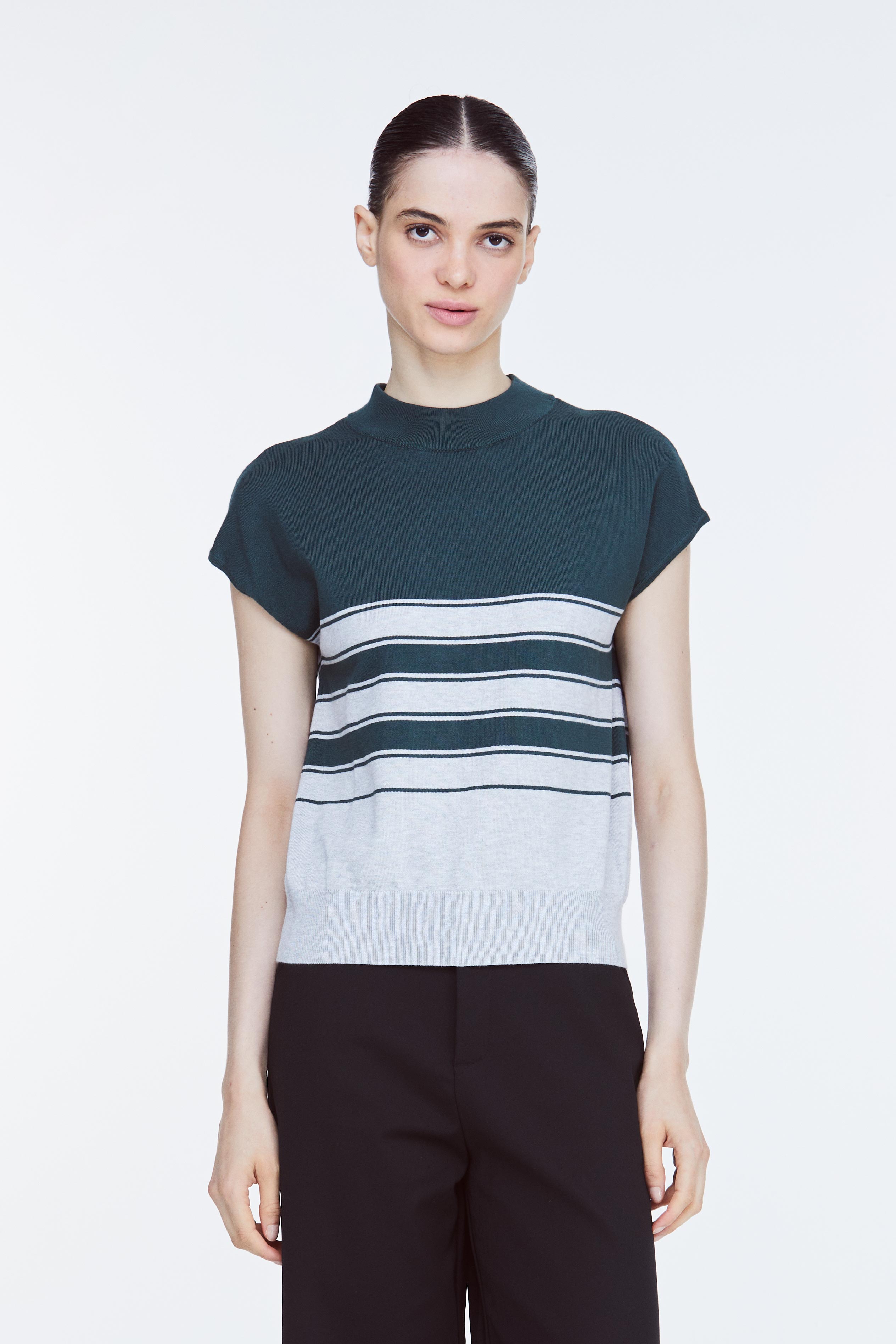 iORA Contrast Magyar Knit Top|,|