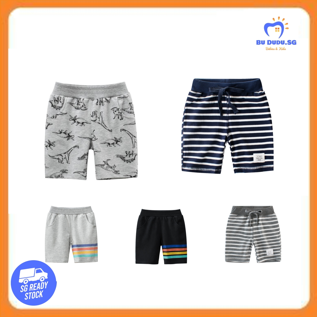 [SG]Bu Dudu Kids Boys Short Pants Toddler Baby Boy Cotton Pant Toddlers Bottoms Children Clothes Kid Dinosaur Pants Kids Casual Clothes|,|