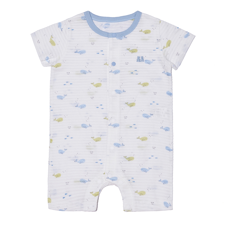 MINKMUI | Baby Boy Dolphin Print Jump-Suit littleground|,|