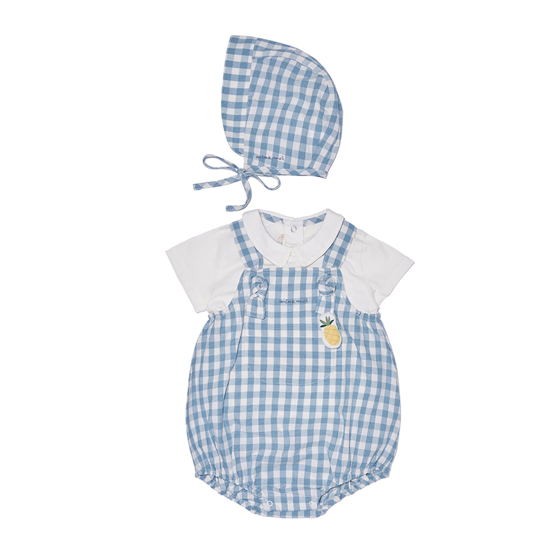 MINKMUI | Baby Boy Fruits Check Bodysuit Set littleground|,|