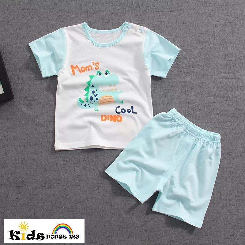 Cool Dinosaur Graphic Short-Sleeve Tee &amp; Shorts Set for Baby Toddler Kids (1-4 yrs) TB002|,|