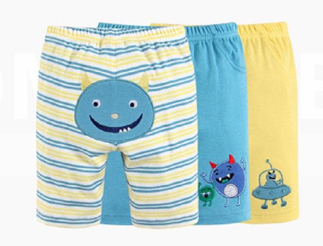 Mom And Bab 3pcs/set Fifth Pants - Little Monster size 6M|,|
