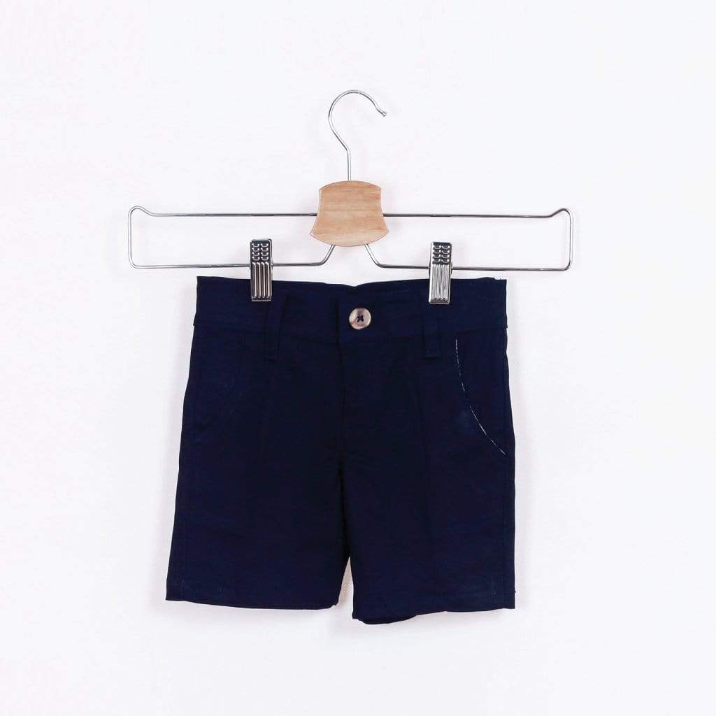 Spring Maternity Kyle Adjustable Waistband Bermuda Shorts Navy|,|