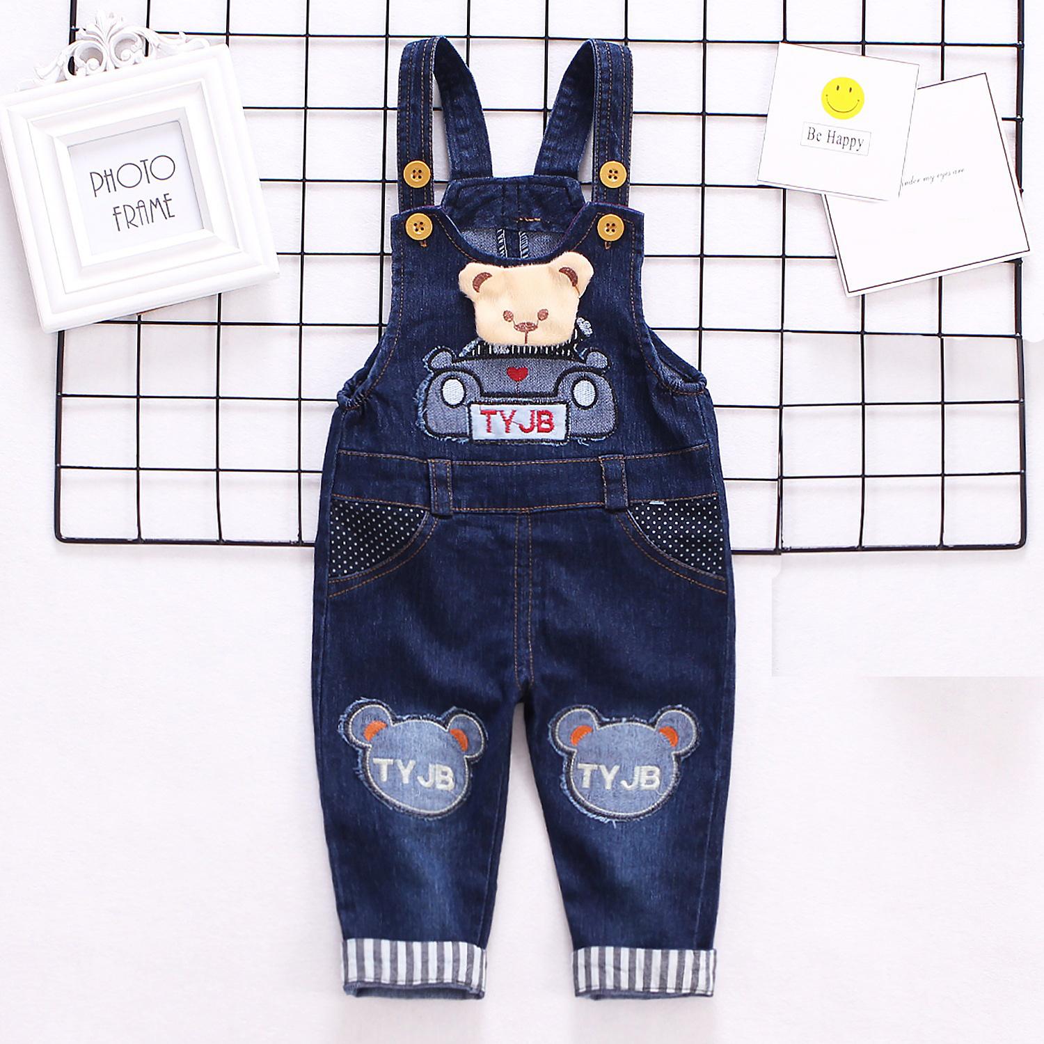 IENENS Kids Baby Boys Girls Long Pants Denim Clothing Clothes Overalls Dungarees Toddler Infant Boy Jeans Jumpsuits Clothes Outfits Trousers|,|