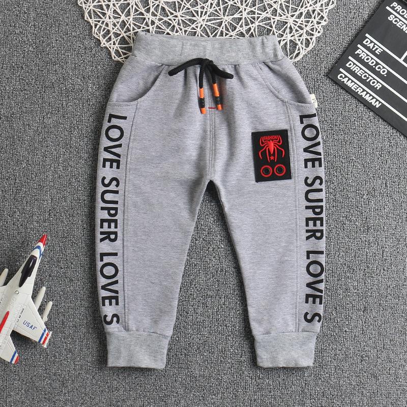 DIIMUU Newborn Baby Boys Girls Pants Autumn Fashion Cotton Sports Long Trousers Elastic Waist Letter Print Casual Bottoms 1-3T|,|