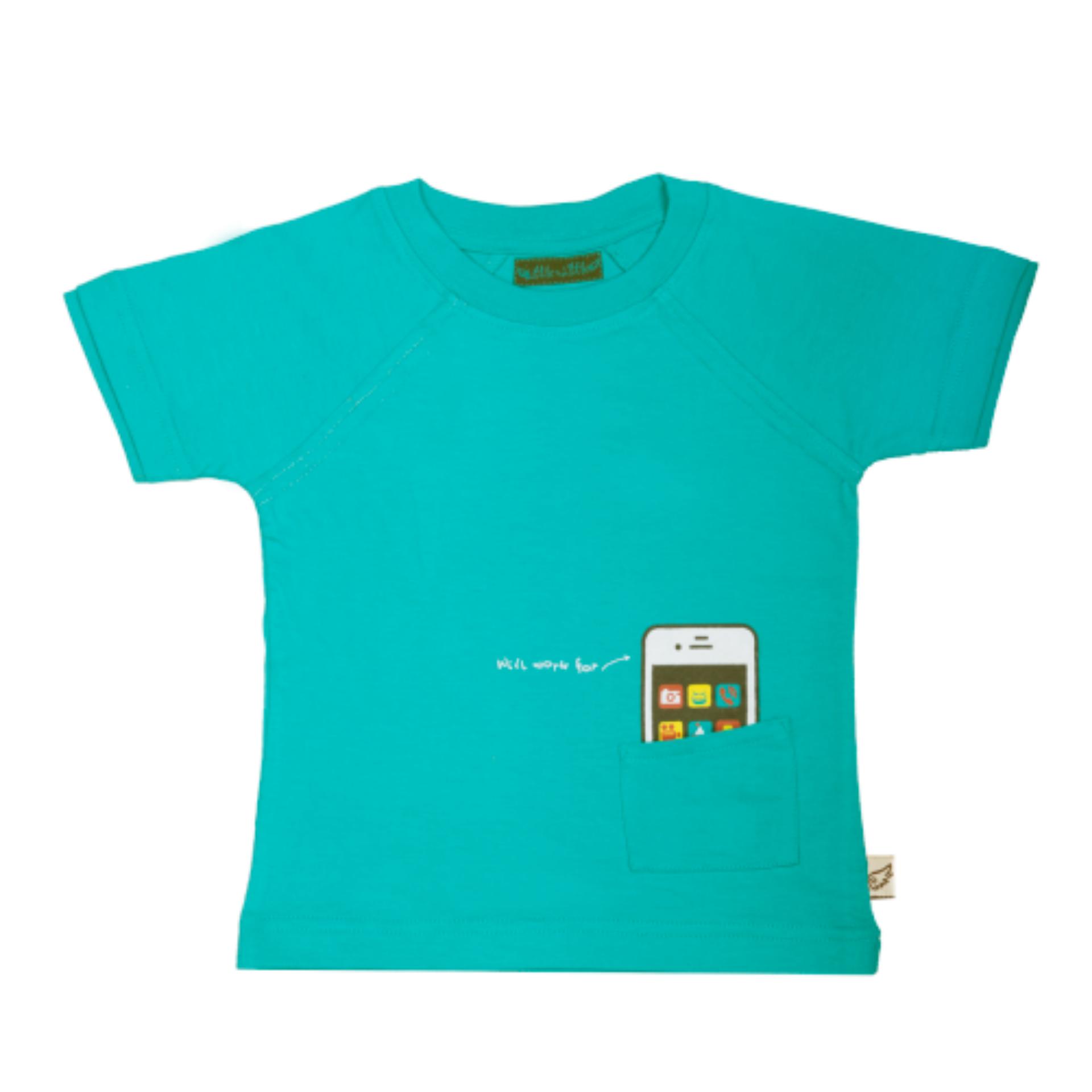 Little by Little 100% Organic Cotton Toddler Boys Tee - ‘Will work for…’ 3T (3-4years)|,|