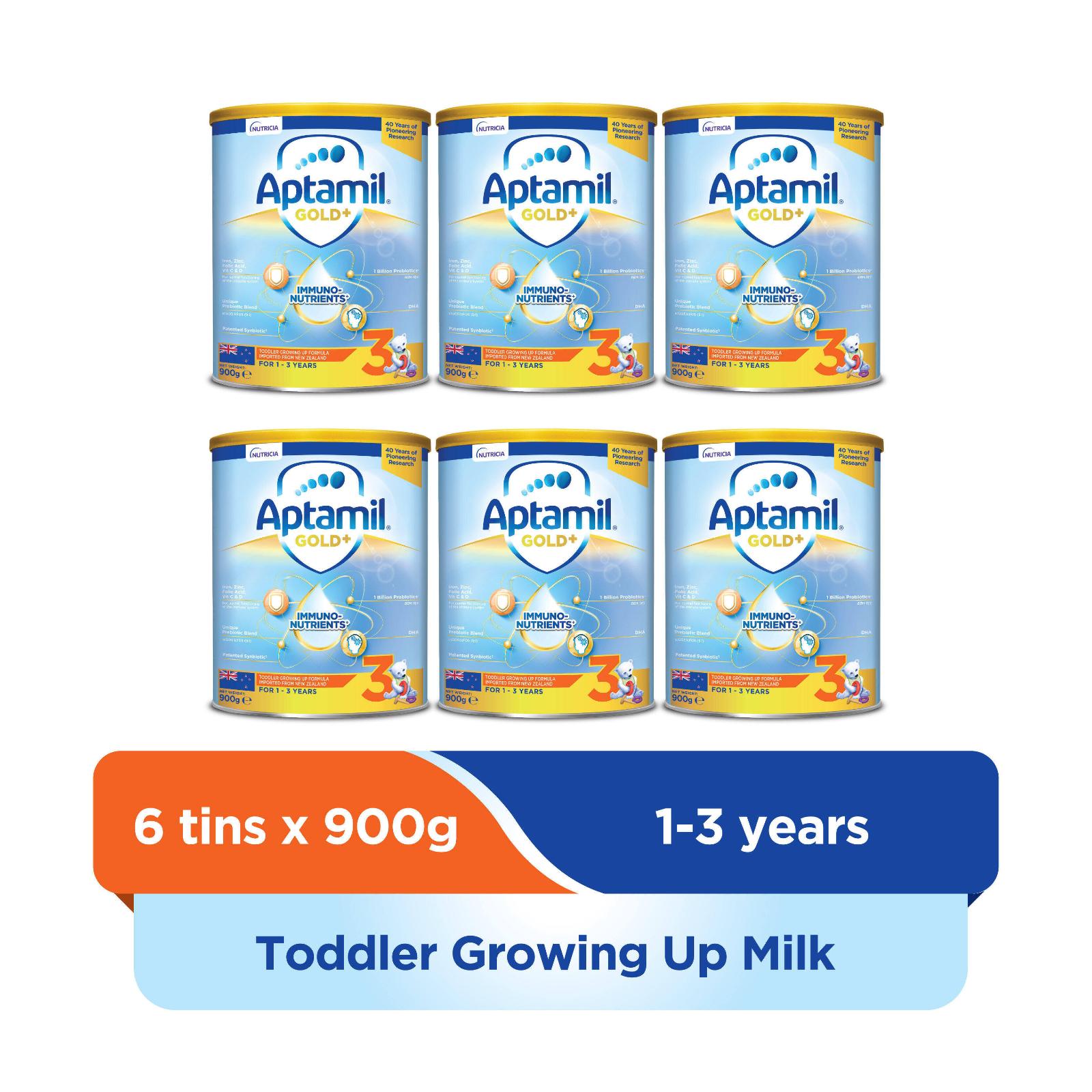 Aptamil GOLD+ STEP 3 ( 6 x 900G ) Milk Powder|,|