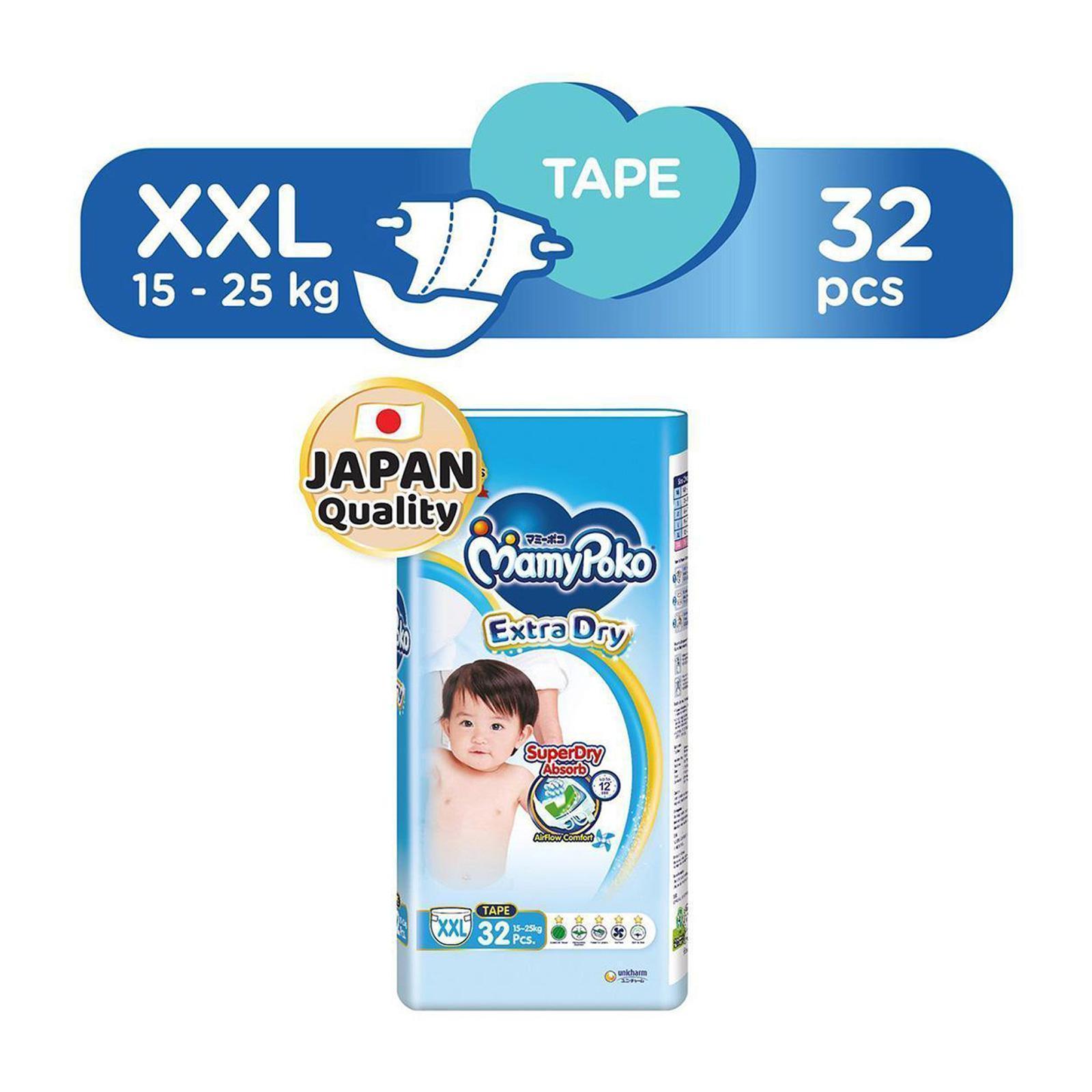 MamyPoko Extra Dry Tape XXL32 Diaper|,|