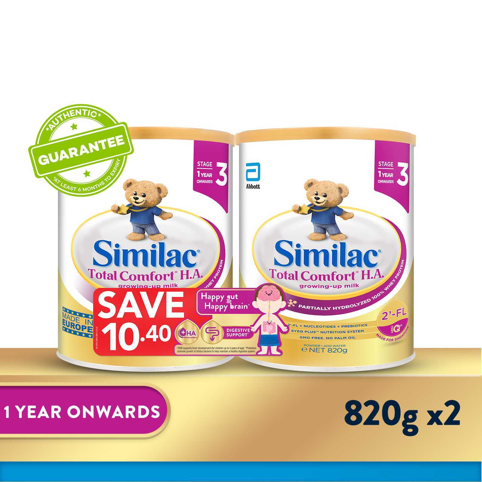 Abbott Similac Total Comfort H.A Stage 3 820G Twin Pack|,|