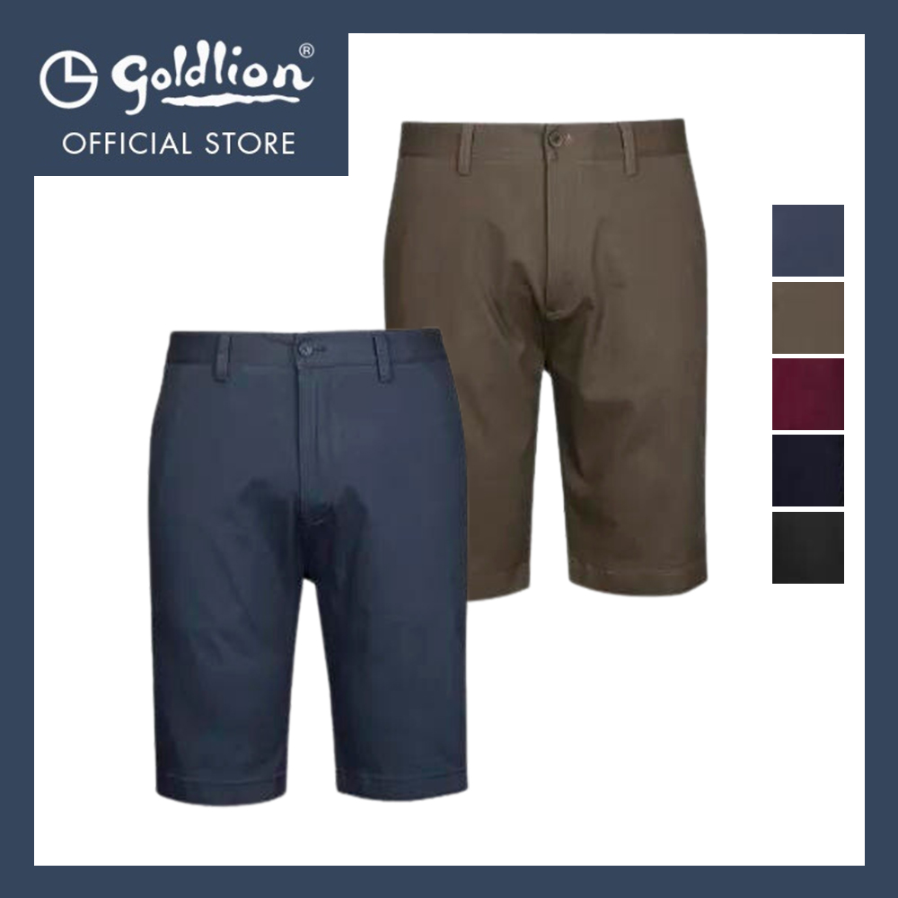Goldlion Trim Fit Cotton Casual Bermudas|,|