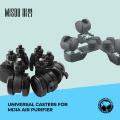 Misou Universal Casters For Mijia Air Purifier [ 360° Universal Wheels, Casters With Brakes, Convenient, Wear-Resistant, PP, PA Material, Durable, Easy Install, Flexible, Smooth, Suitable For Various 
