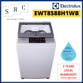 Electrolux EWT8588H1WB Cyclonic Care Top Load Washer 8.5 kg|,|