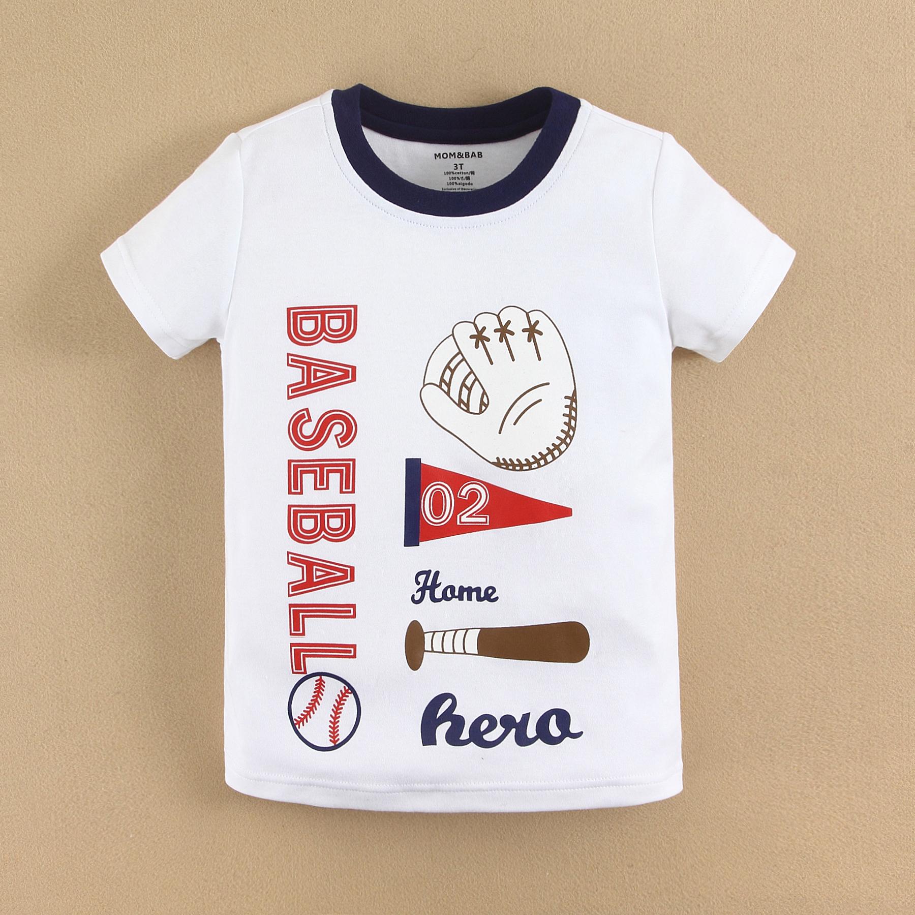 Mom And Bab Baseball Series Boy T shirt size 5T|,|