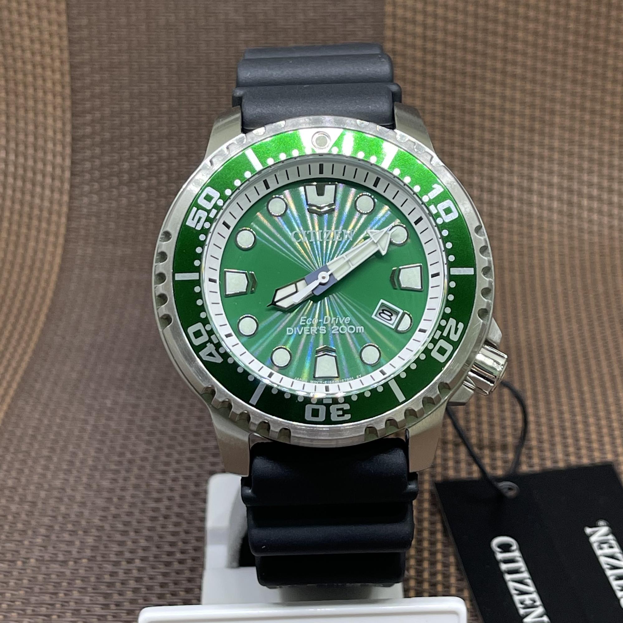 [TimeYourTime] Citizen Promaster Eco-Drive BN0158-18X Analog Black Rubber Strap Men&#x27;s Watch|,|