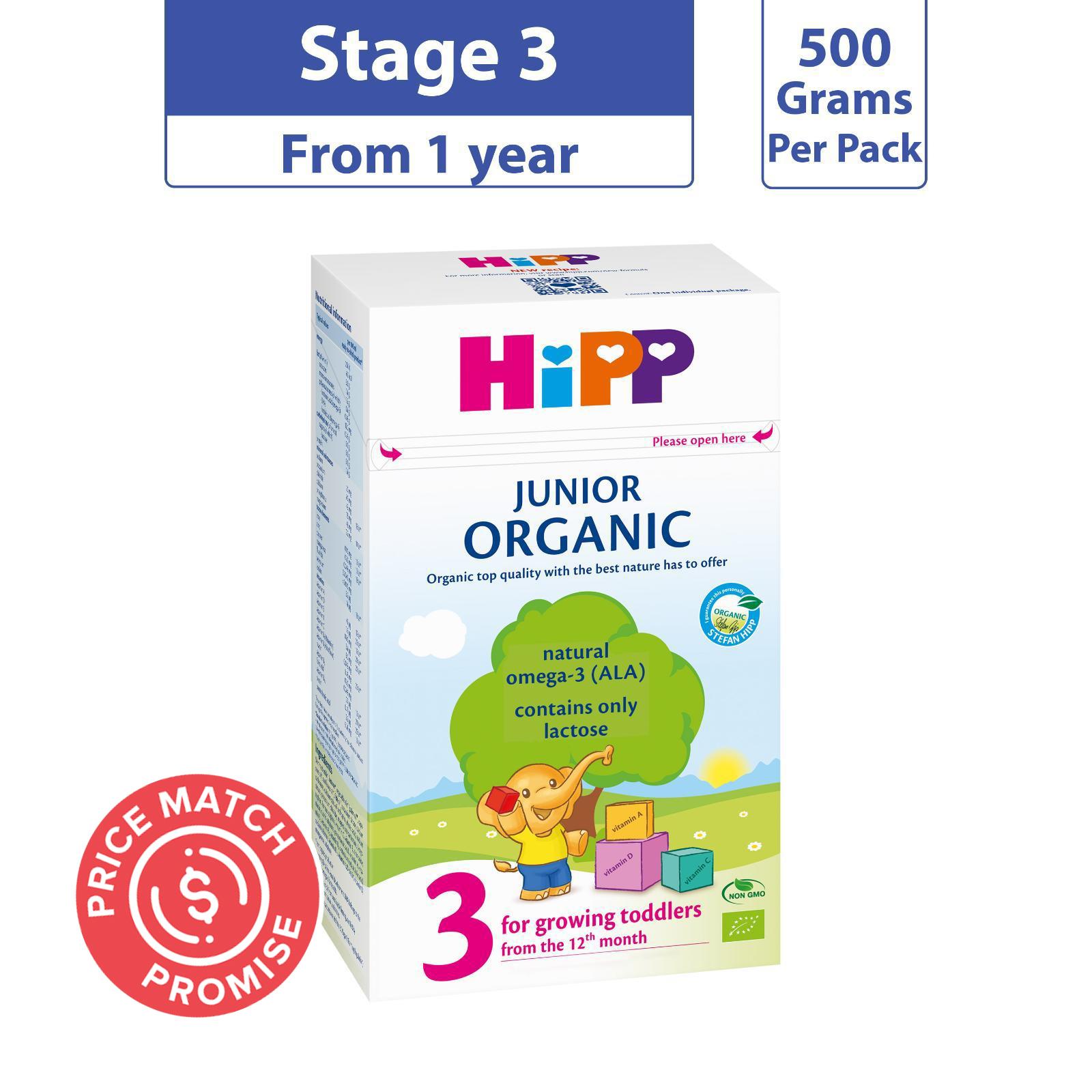 Hipp Junior Organic Stage 3 Follow-On Baby Formula|,|