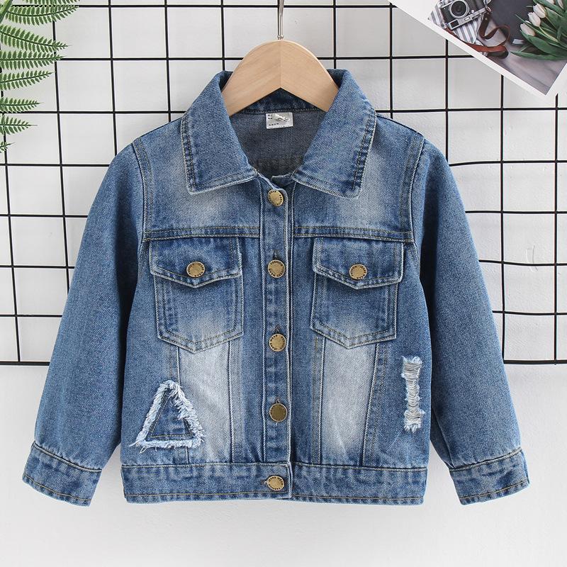 IENENS Kids Baby Boy Clothes Jacket Classic Cowboy Coat Tops Autumn Boys Denim Clothing Outerwear Children Girl Causal Jackets|,|