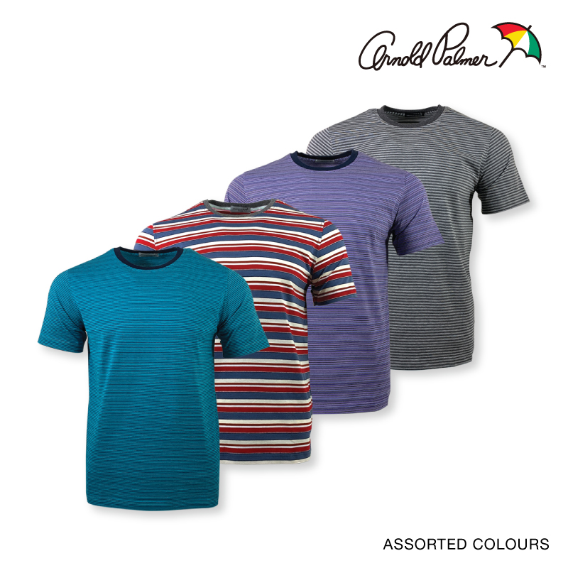 Arnold Palmer Cotton Round Neck Tee|,|