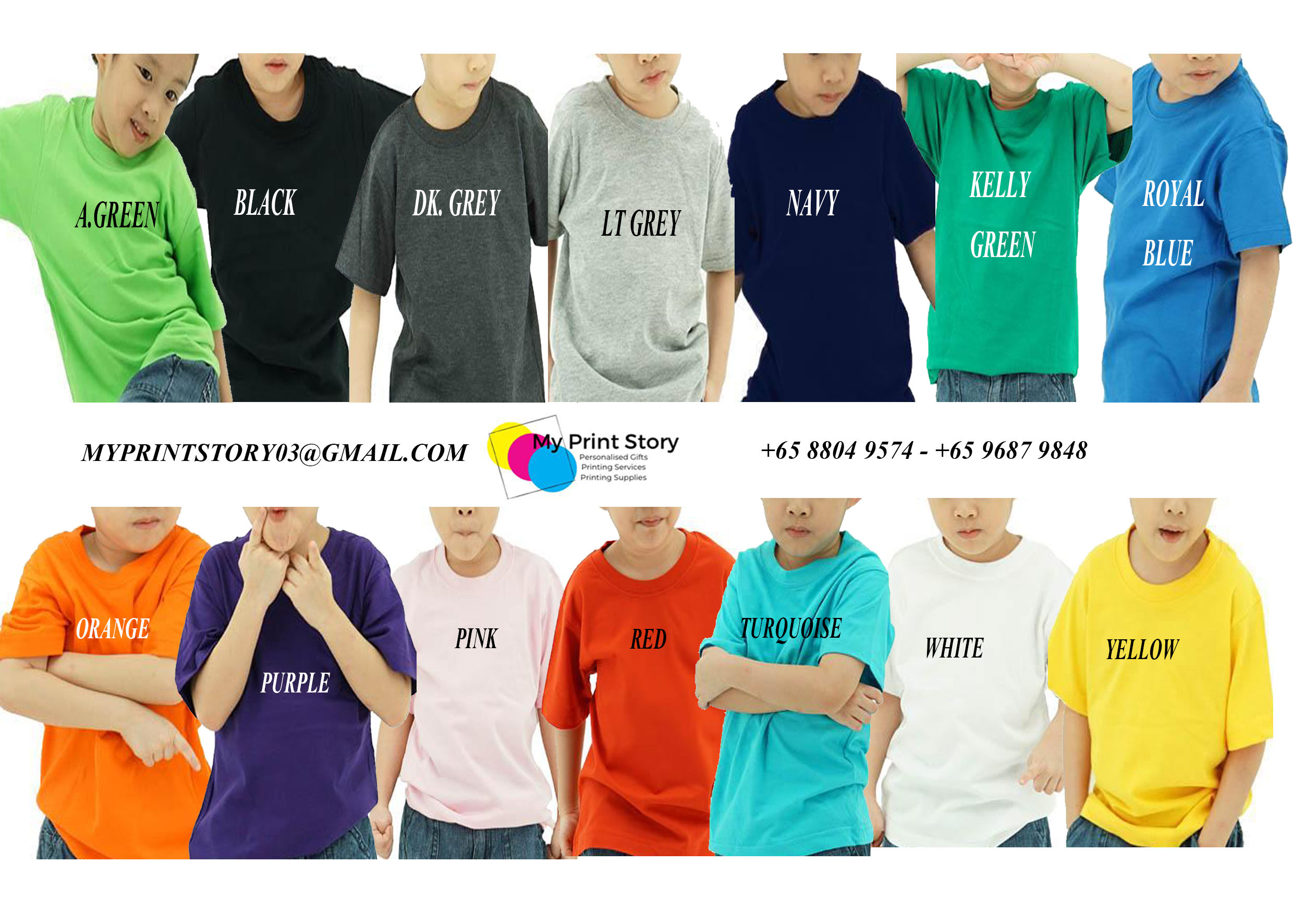 CLEARANCE SALE CHILDREN COTTON T SHIRTS UNISEX FOR BOYS AND GIRLS|,|